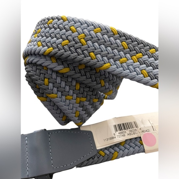 Nike Golf G Flex Woven Stretch Belt Pastel Blue Weave Men's Large (40-42) New - Picture 3 of 5